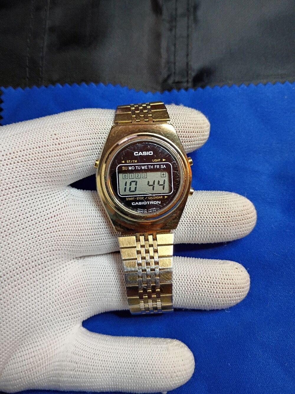 Casio Casiotron 31CGR-14 Gold Digital Watch 1976 Runs New Battery